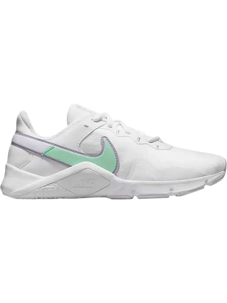 Кроссовки Nike Wmns Legend Essential 2 'White Green Glow' — изображение 1 из 1, белый