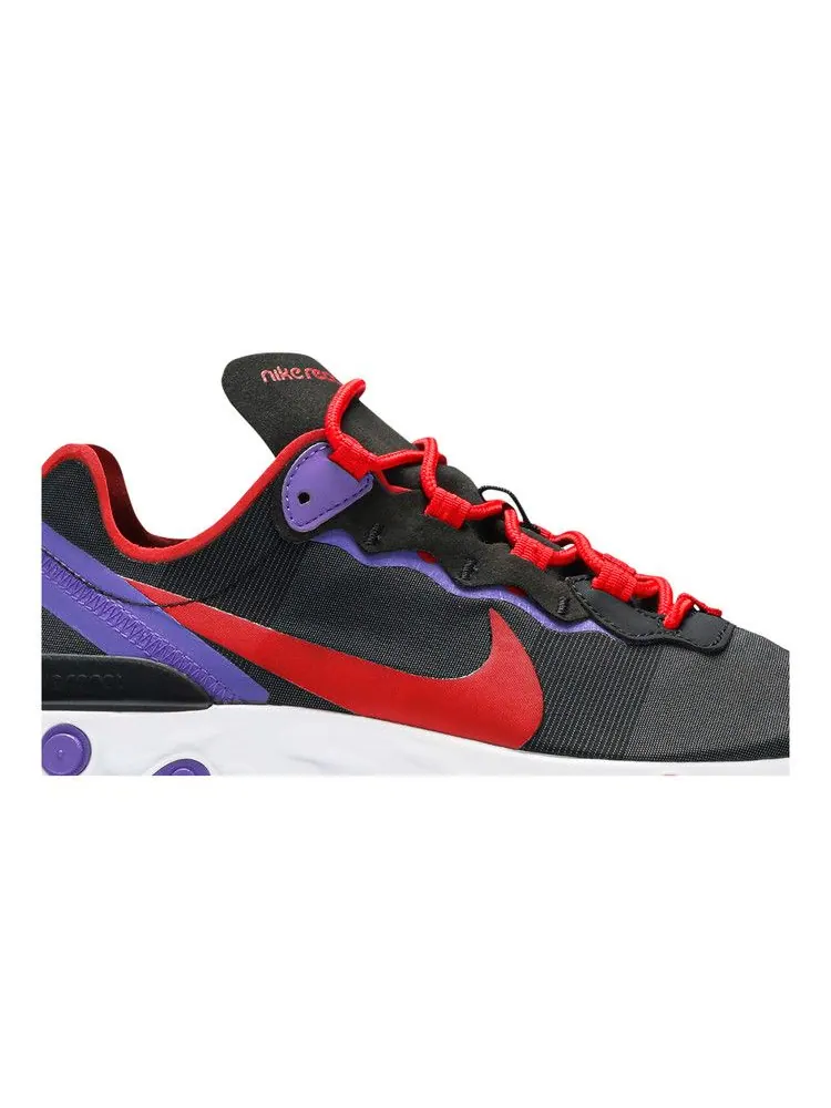 Кроссовки Nike Wmns React Element 55 'Black Red Purple' — изображение 3 из 9