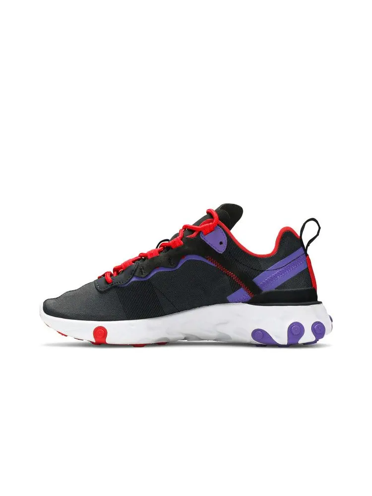 Кроссовки Nike Wmns React Element 55 'Black Red Purple' — изображение 4 из 9
