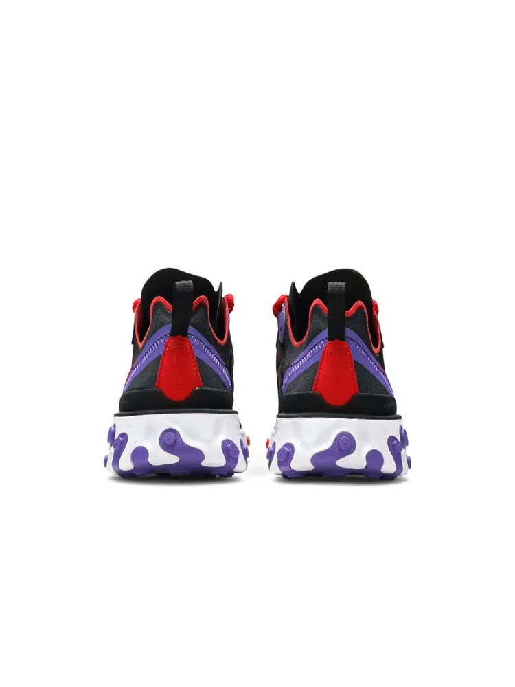 Кроссовки Nike Wmns React Element 55 'Black Red Purple' — изображение 7 из 9