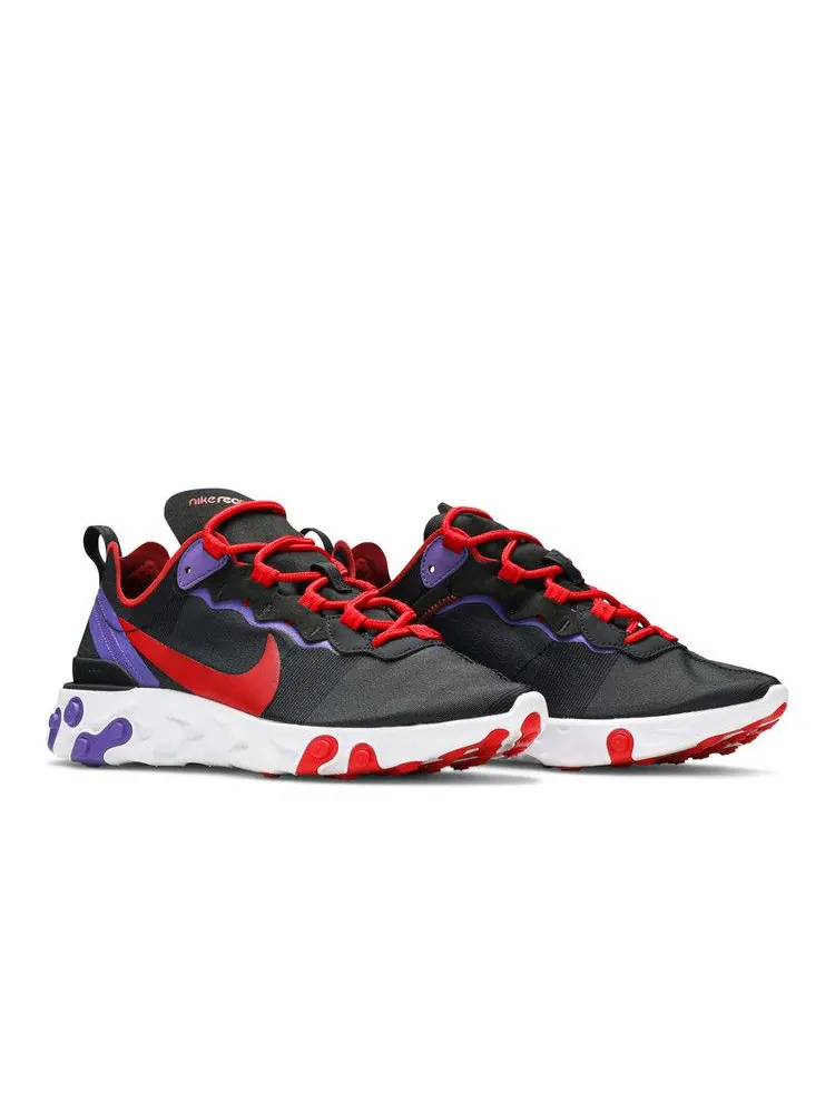 Кроссовки Nike Wmns React Element 55 'Black Red Purple' — изображение 9 из 9
