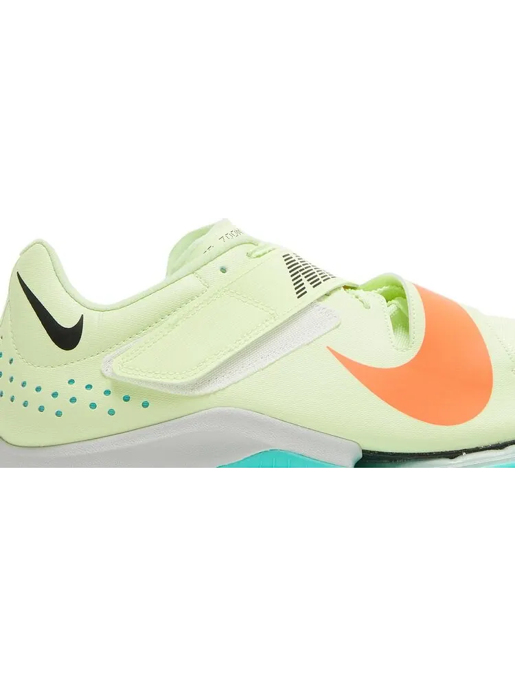 Кроссовки Nike Air Zoom Long Jump Elite 'Barely Volt Hyper Orange' — изображение 2 из 8, зеленый
