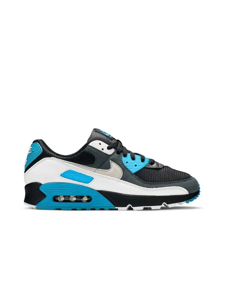 Кроссовки Nike Air Max 90 'Black Blue' — изображение 2 из 9, синий