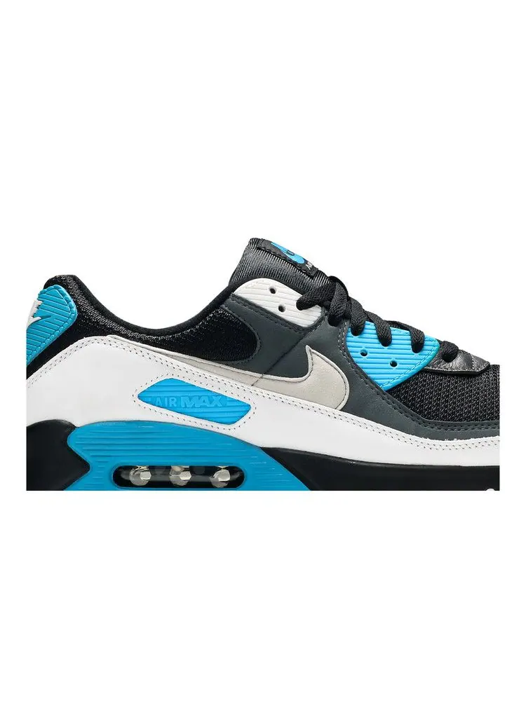 Кроссовки Nike Air Max 90 'Black Blue' — изображение 3 из 9, синий