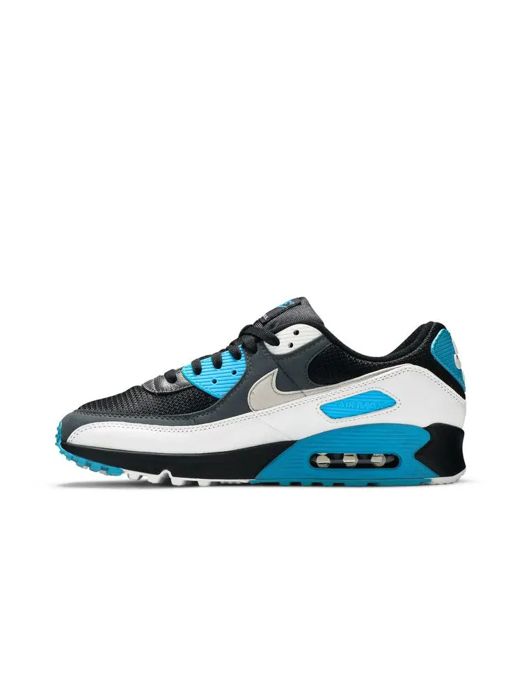 Кроссовки Nike Air Max 90 'Black Blue' — изображение 4 из 9, синий