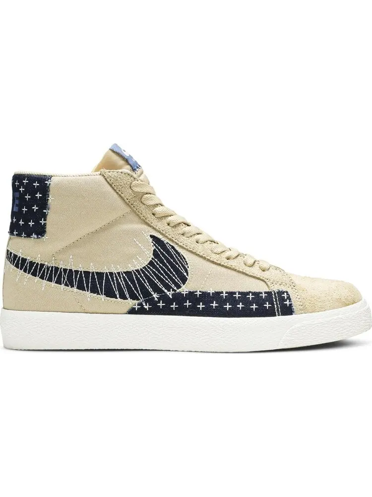 Кроссовки Nike Blazer Mid SB 'Sashiko Pack - Sesame' — изображение 1 из 8, коричневый