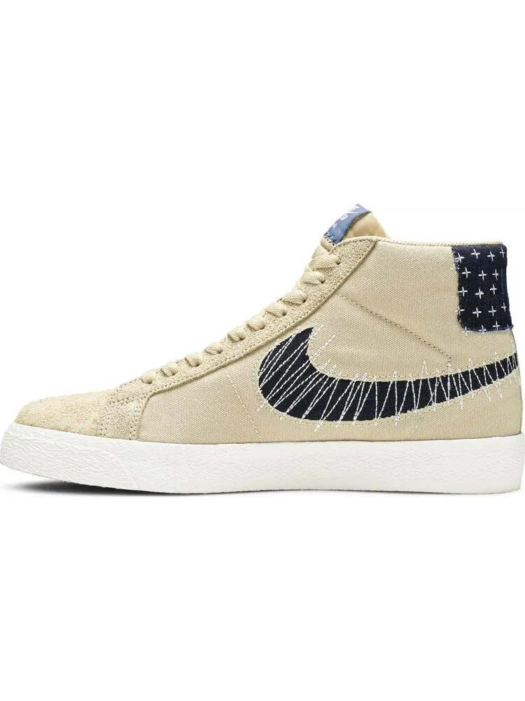 Кроссовки Nike Blazer Mid SB 'Sashiko Pack - Sesame' — изображение 3 из 8, коричневый