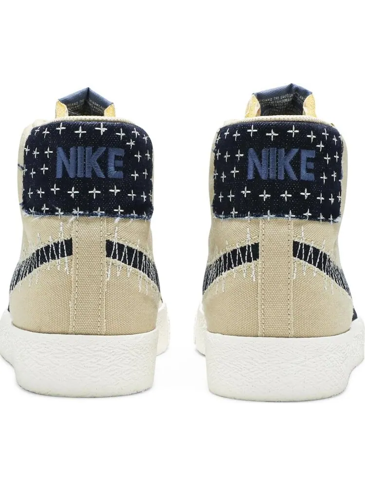 Кроссовки Nike Blazer Mid SB 'Sashiko Pack - Sesame' — изображение 6 из 8, коричневый