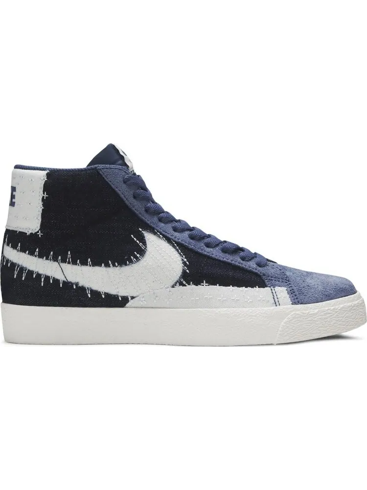Кроссовки Nike Blazer Mid SB 'Sashiko Pack - Mystic Navy' — изображение 1 из 8, синий
