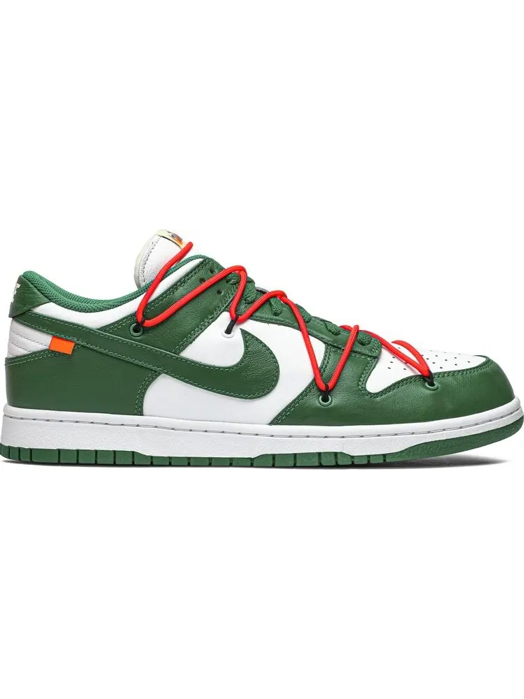 Кроссовки Nike Off-White x Dunk Low 'Pine Green' — изображение 1 из 8, зеленый