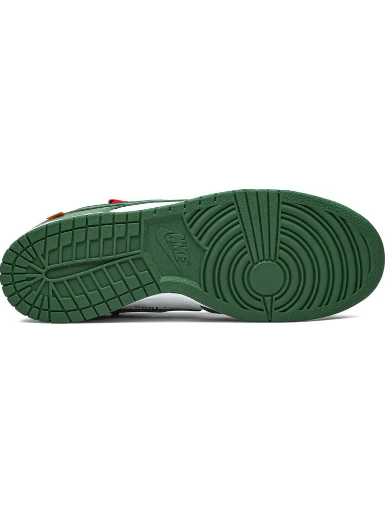 Кроссовки Nike Off-White x Dunk Low 'Pine Green' — изображение 4 из 8, зеленый