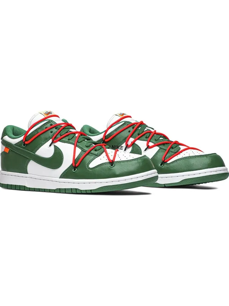 Кроссовки Nike Off-White x Dunk Low 'Pine Green' — изображение 8 из 8, зеленый