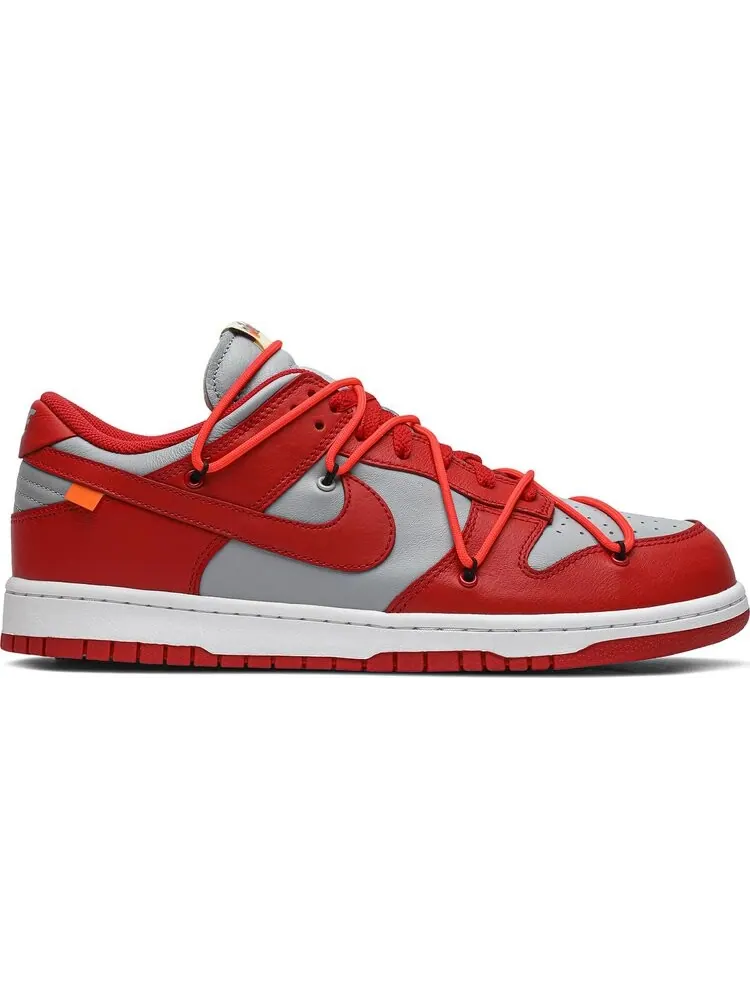 Кроссовки Nike Off-White x Dunk Low 'University Red' — изображение 1 из 8, красный