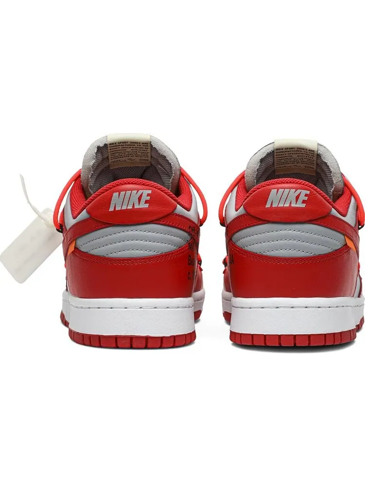 Кроссовки Nike Off-White x Dunk Low 'University Red' — изображение 6 из 8, красный