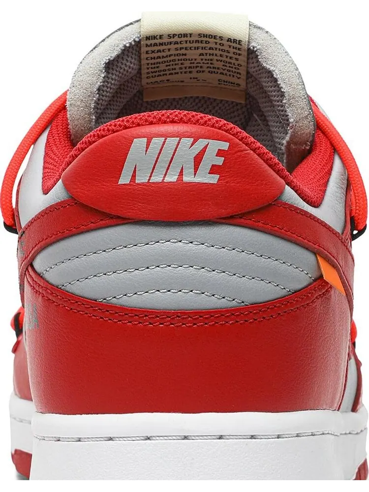 Кроссовки Nike Off-White x Dunk Low 'University Red' — изображение 7 из 8, красный