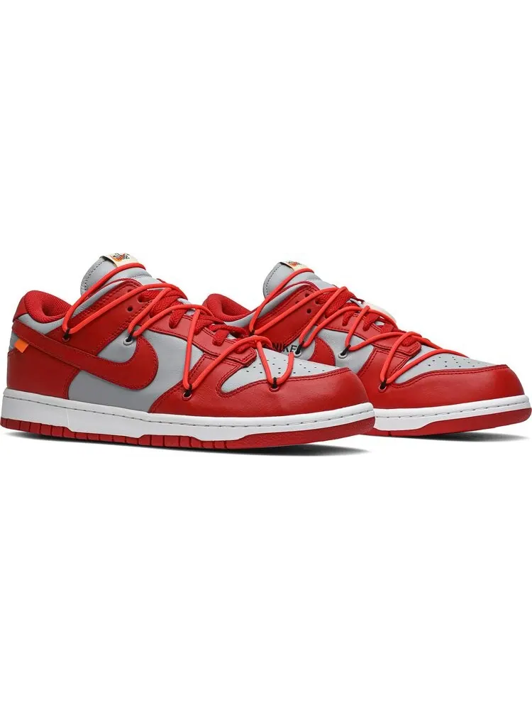 Кроссовки Nike Off-White x Dunk Low 'University Red' — изображение 8 из 8, красный