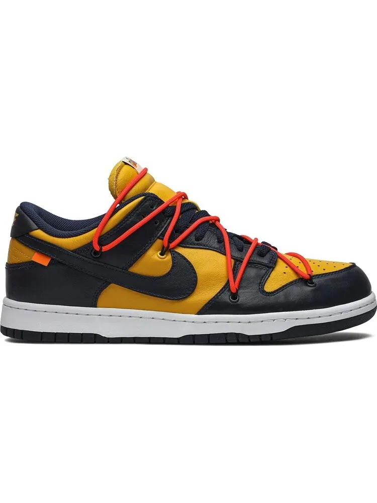 Кроссовки Nike Off-White x Dunk Low 'University Gold' — изображение 1 из 8, золото