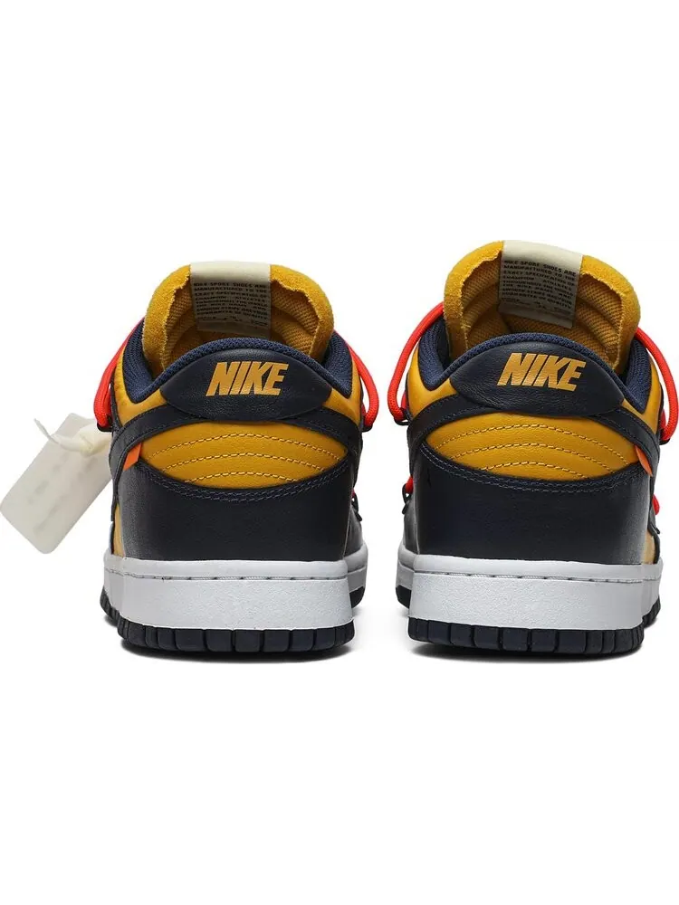 Кроссовки Nike Off-White x Dunk Low 'University Gold' — изображение 6 из 8, золото