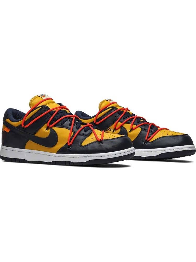 Кроссовки Nike Off-White x Dunk Low 'University Gold' — изображение 8 из 8, золото