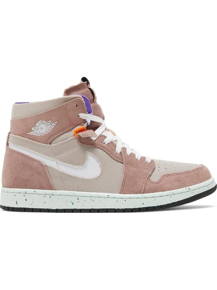 Кроссовки Air Jordan 1 High Zoom Comfort Fossil Stone — изображение 1 из 8, розовый