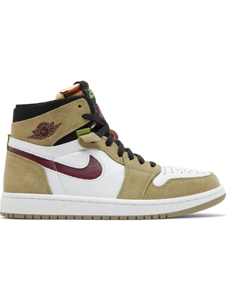 Кроссовки Air Jordan 1 Zoom Comfort Neutral Olive Cherrywood — изображение 1 из 8, зеленый