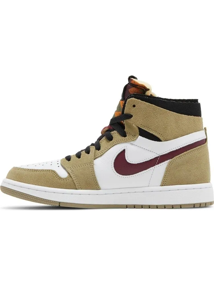 Кроссовки Air Jordan 1 Zoom Comfort Neutral Olive Cherrywood — изображение 3 из 8, зеленый