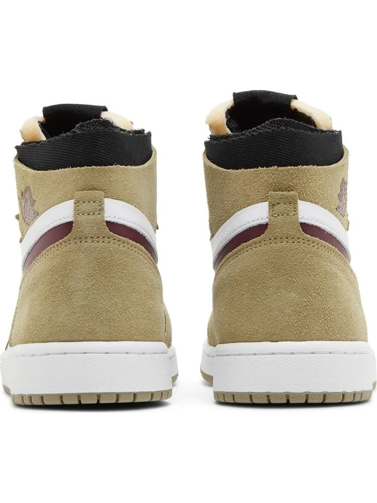 Кроссовки Air Jordan 1 Zoom Comfort Neutral Olive Cherrywood — изображение 6 из 8, зеленый