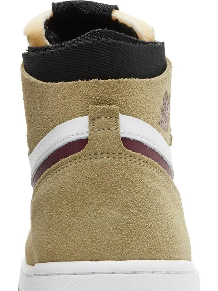 Кроссовки Air Jordan 1 Zoom Comfort Neutral Olive Cherrywood — изображение 7 из 8, зеленый