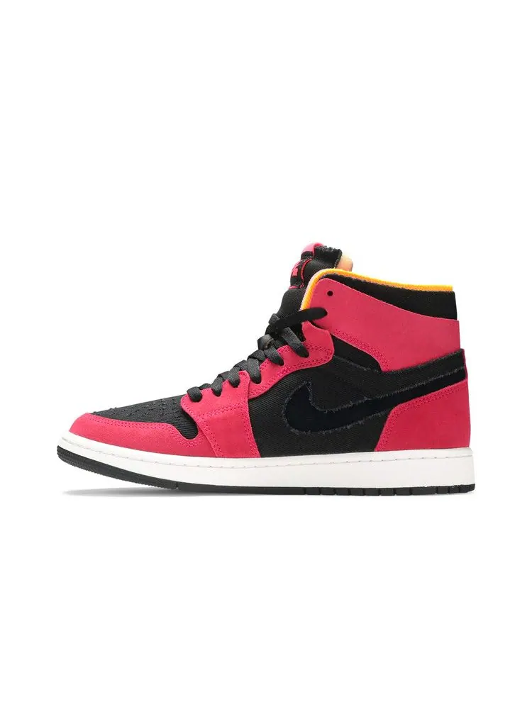 Кроссовки Air Jordan Air Jordan 1 High Zoom Comfort 'Fireberry' — изображение 4 из 9, розовый/белый/черный