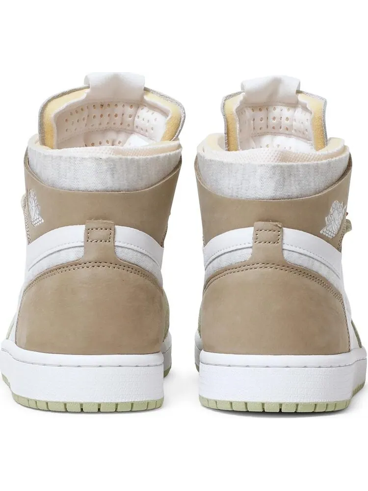 Кроссовки Wmns Air Jordan 1 High Zoom Comfort Olive Aura — изображение 6 из 8, белый