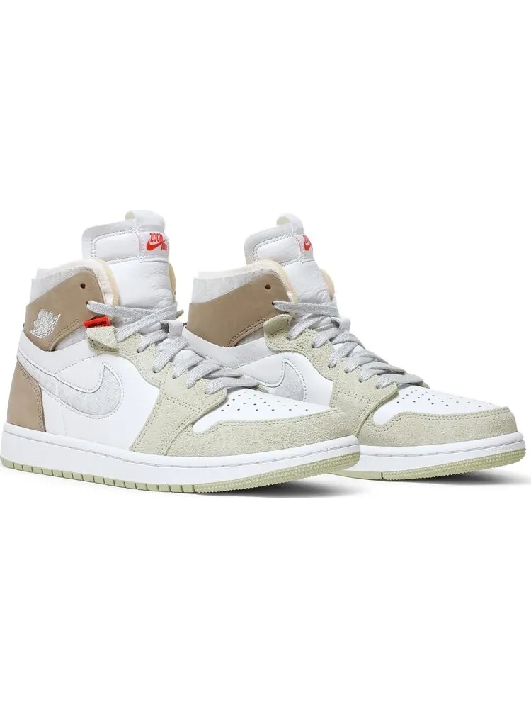Кроссовки Wmns Air Jordan 1 High Zoom Comfort Olive Aura — изображение 8 из 8, белый