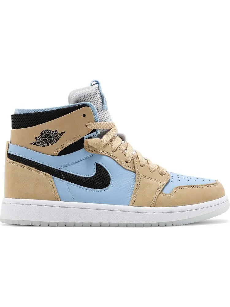 Кроссовки Wmns Air Jordan 1 High Zoom Comfort High Psychic Blue Sesame — изображение 1 из 8, синий