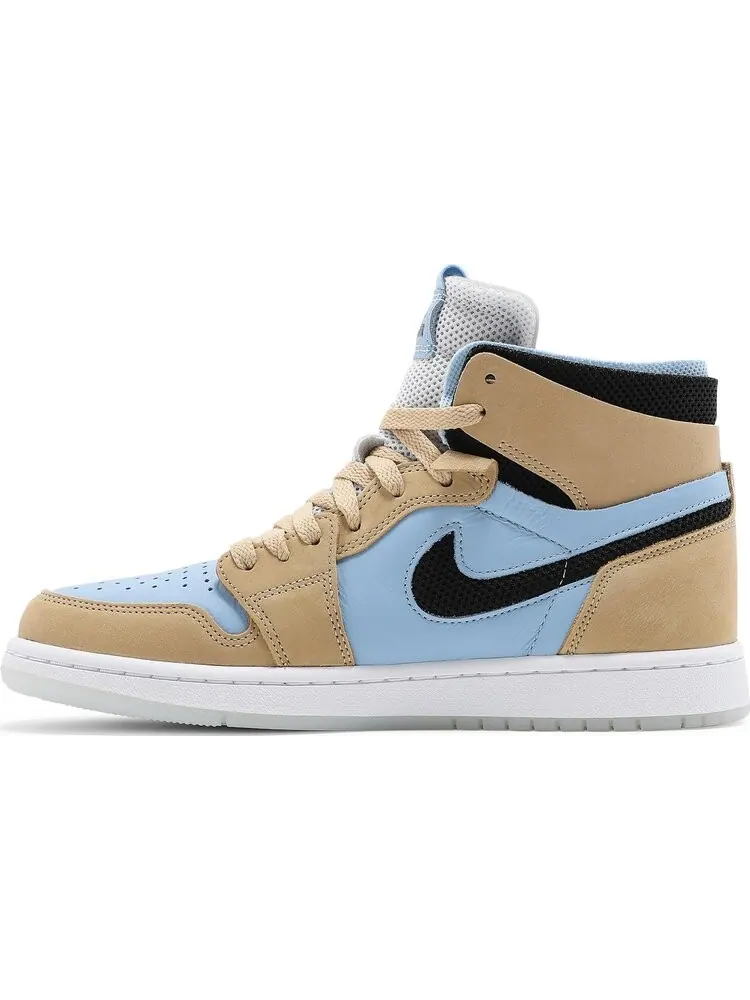 Кроссовки Wmns Air Jordan 1 High Zoom Comfort High Psychic Blue Sesame — изображение 3 из 8, синий