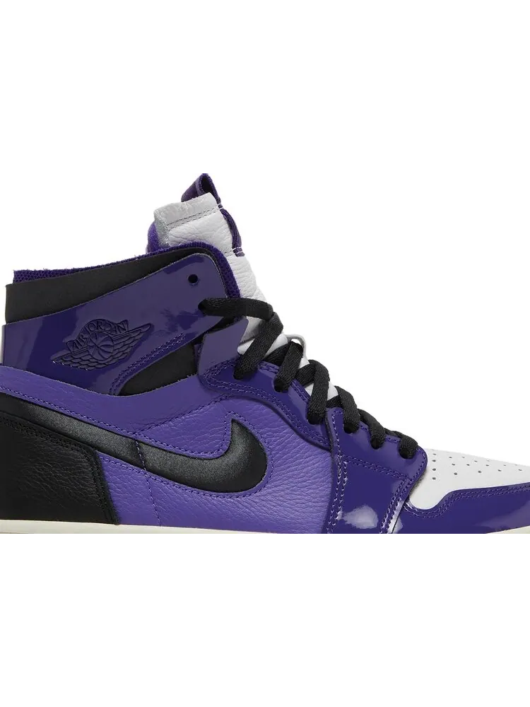 Кроссовки Wmns Air Jordan 1 Zoom Comfort Court Purple Patent — изображение 2 из 8, фиолетовый