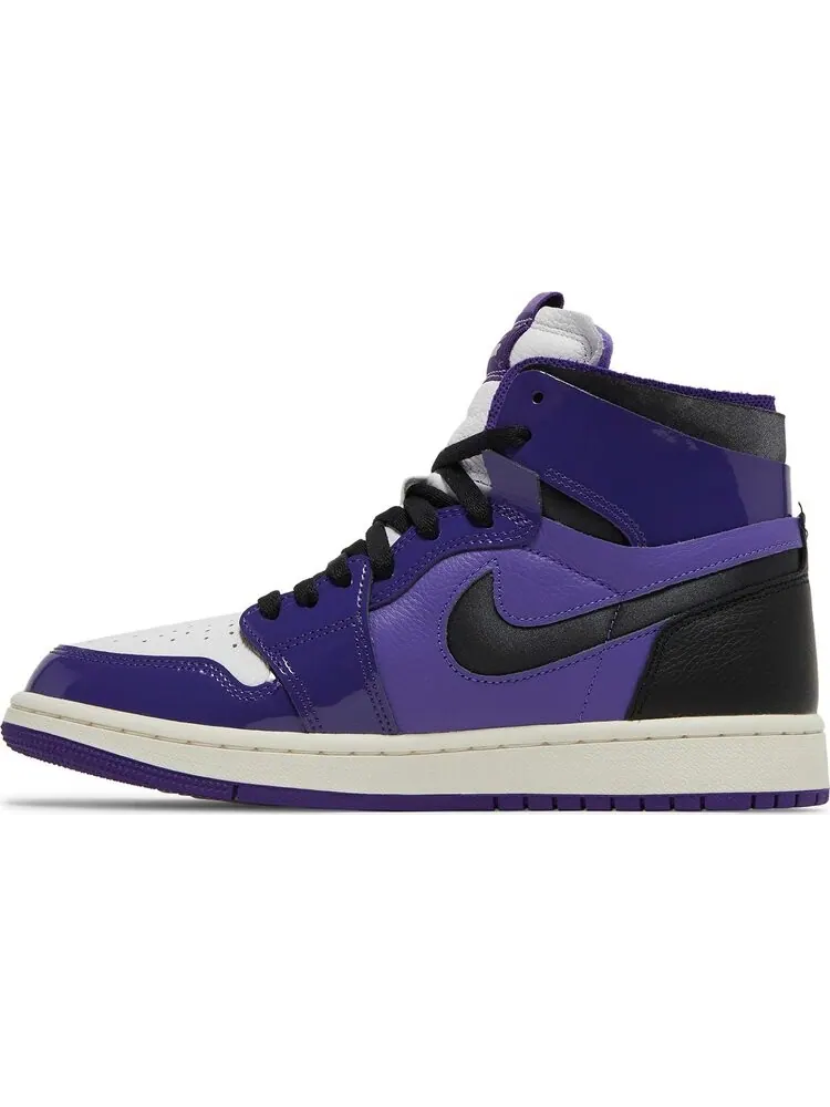 Кроссовки Wmns Air Jordan 1 Zoom Comfort Court Purple Patent — изображение 3 из 8, фиолетовый