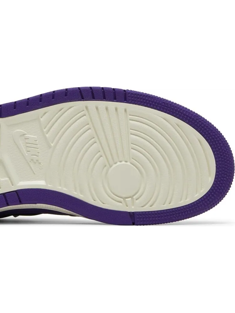 Кроссовки Wmns Air Jordan 1 Zoom Comfort Court Purple Patent — изображение 5 из 8, фиолетовый