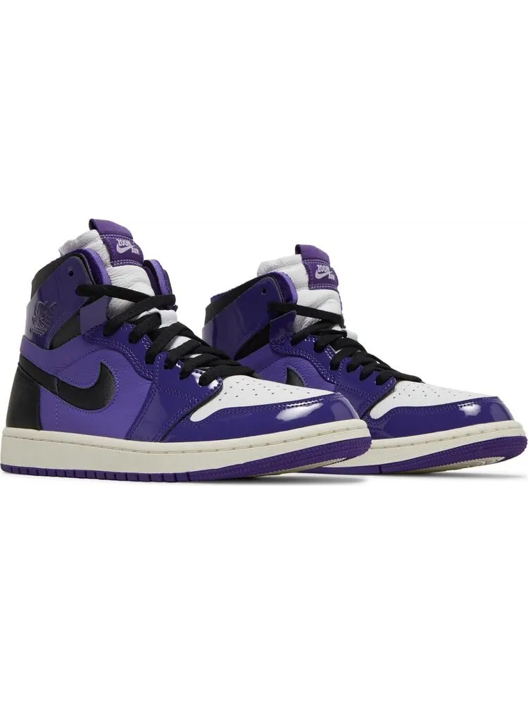Кроссовки Wmns Air Jordan 1 Zoom Comfort Court Purple Patent — изображение 8 из 8, фиолетовый