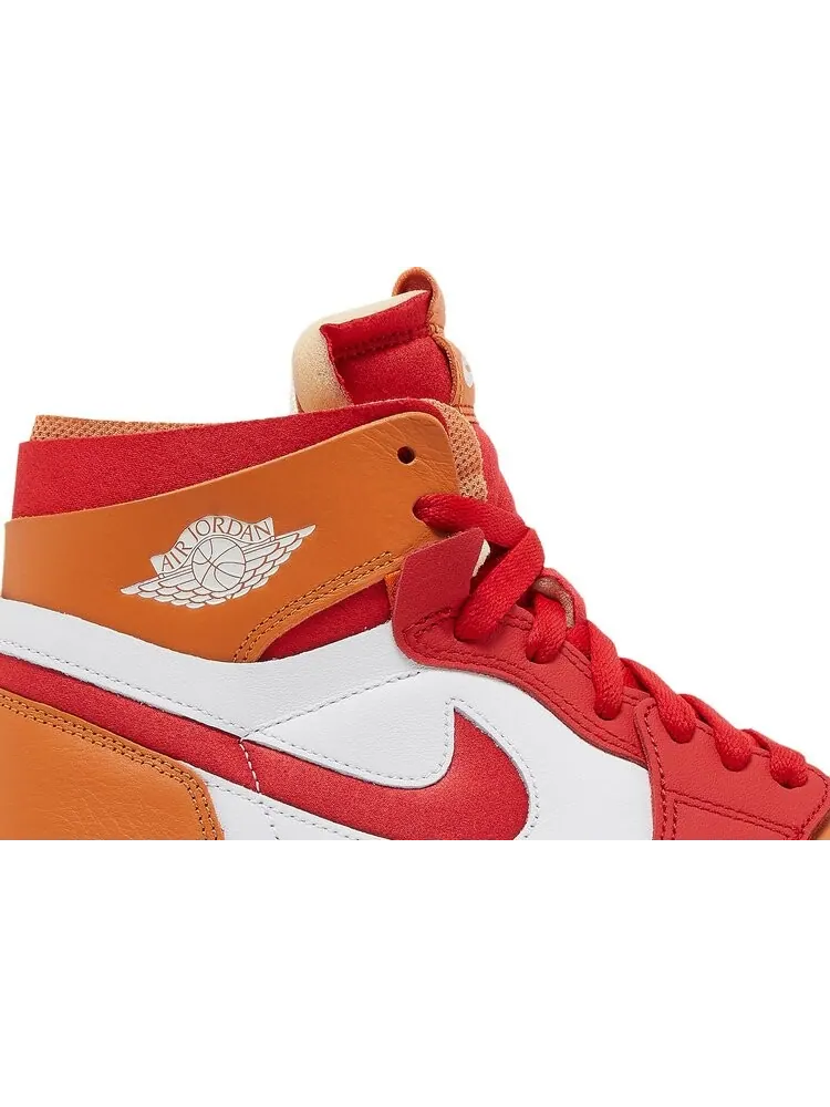 Кроссовки Wmns Air Jordan 1 Zoom Air Comfort Fire Red Hot Curry — изображение 2 из 8, красный