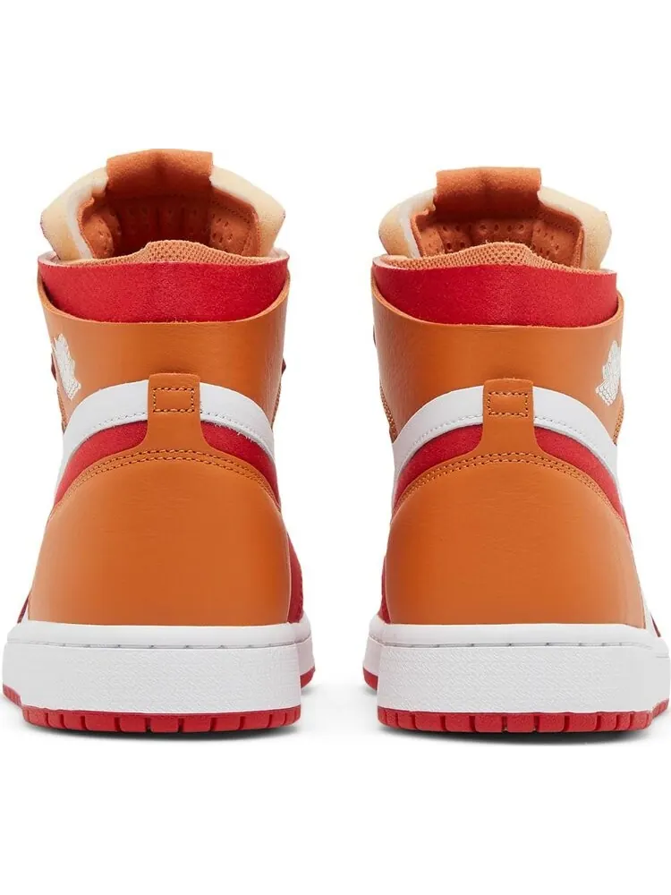 Кроссовки Wmns Air Jordan 1 Zoom Air Comfort Fire Red Hot Curry — изображение 6 из 8, красный
