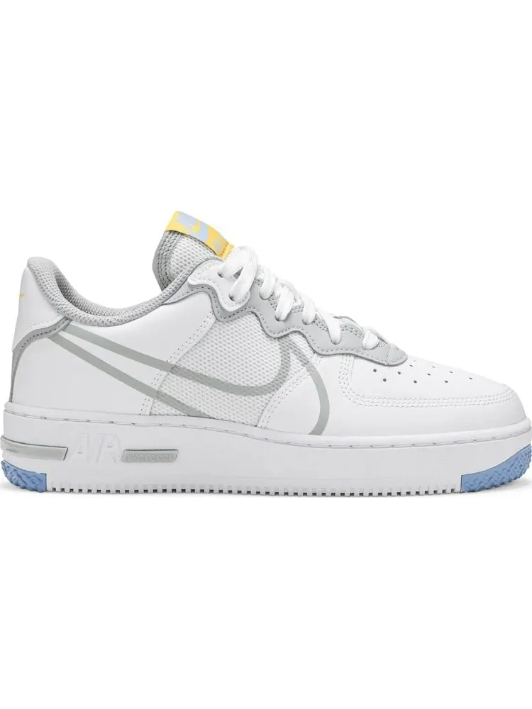 Кроссовки Nike Air Force 1 React 'Smoke Grey Gold' — изображение 1 из 8, белый