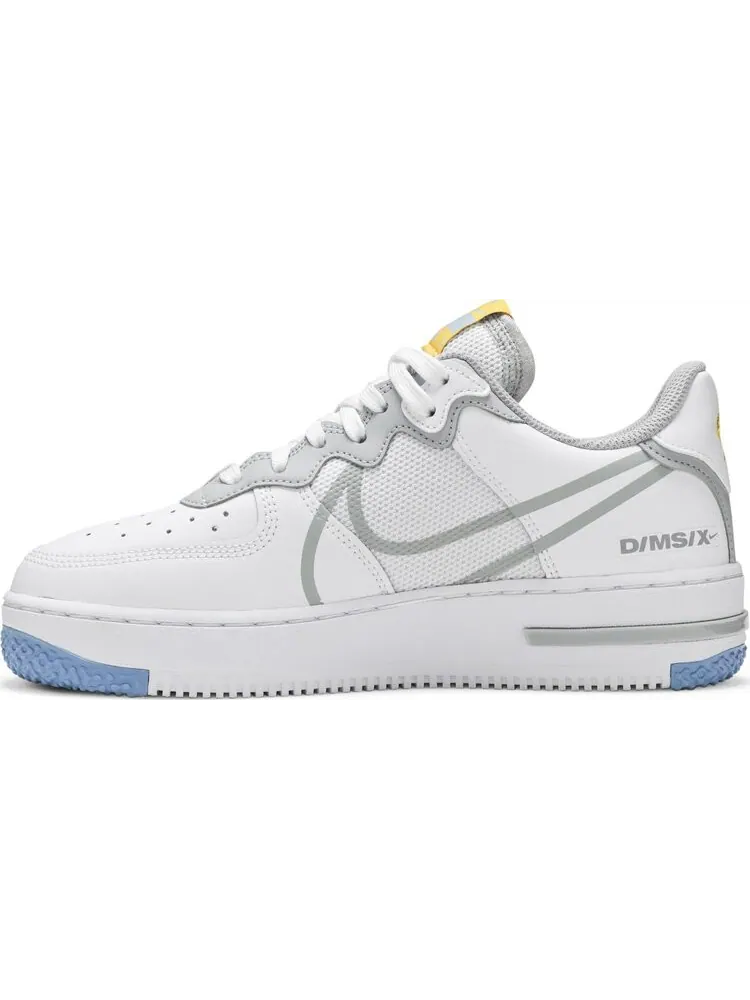 Кроссовки Nike Air Force 1 React 'Smoke Grey Gold' — изображение 3 из 8, белый