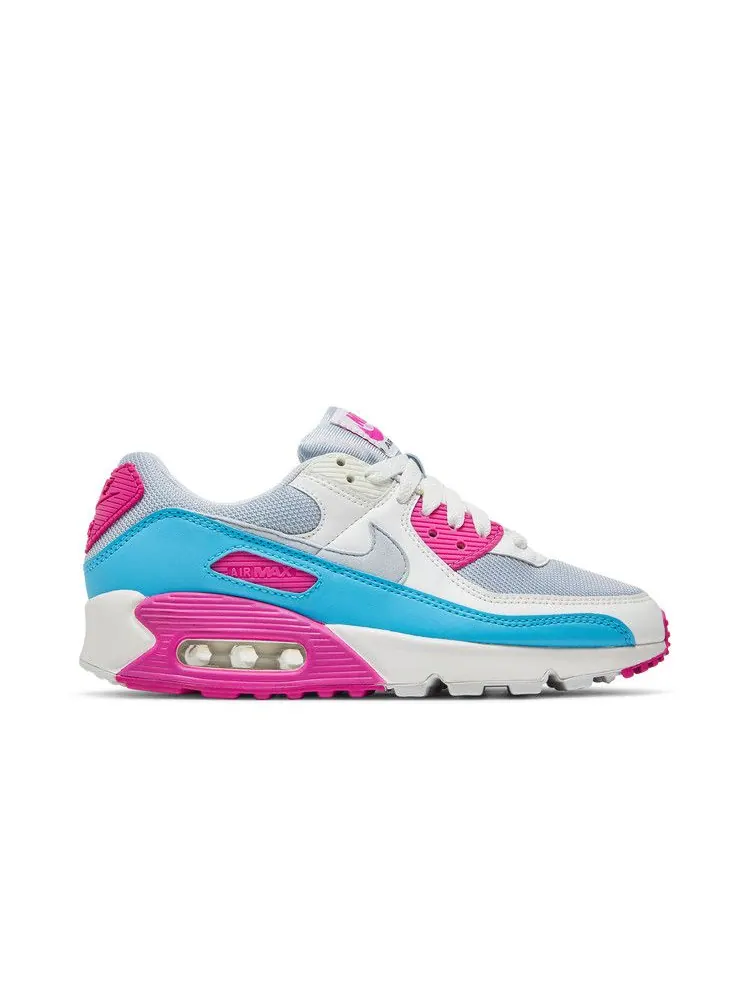 Кроссовки Nike Wmns Air Max 90 'Vivid Pink' — изображение 2 из 9, белый
