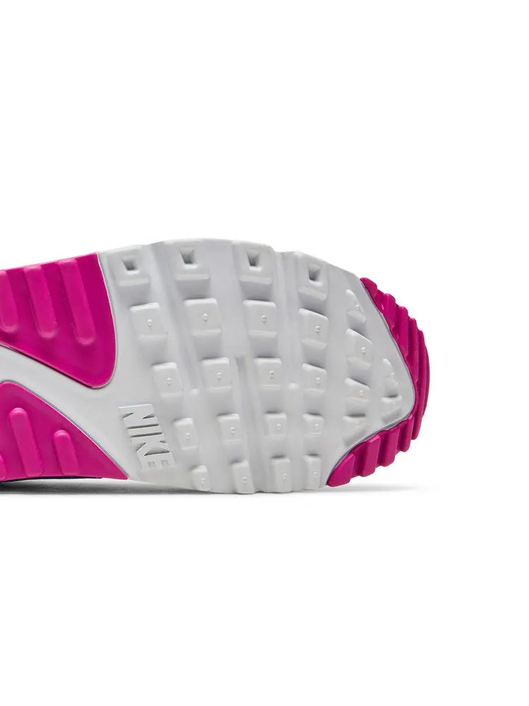 Кроссовки Nike Wmns Air Max 90 'Vivid Pink' — изображение 6 из 9, белый