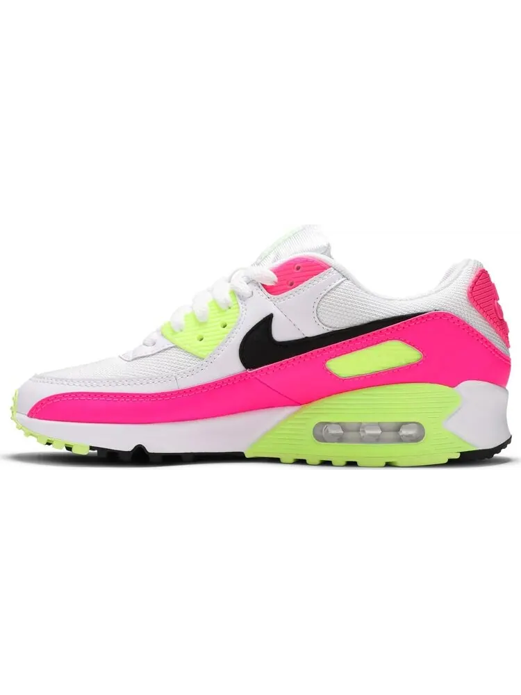 Кроссовки Nike Wmns Air Max 90 GS 'Pink Volt' — изображение 3 из 8, белый