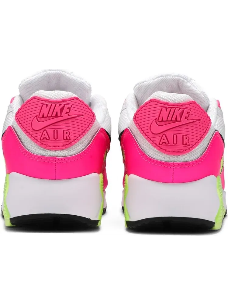 Кроссовки Nike Wmns Air Max 90 GS 'Pink Volt' — изображение 6 из 8, белый