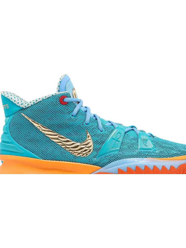 Кроссовки Nike Concepts x Asia Irving x Kyrie 7 'Horus' Special Box — изображение 2 из 8, бирюзовый