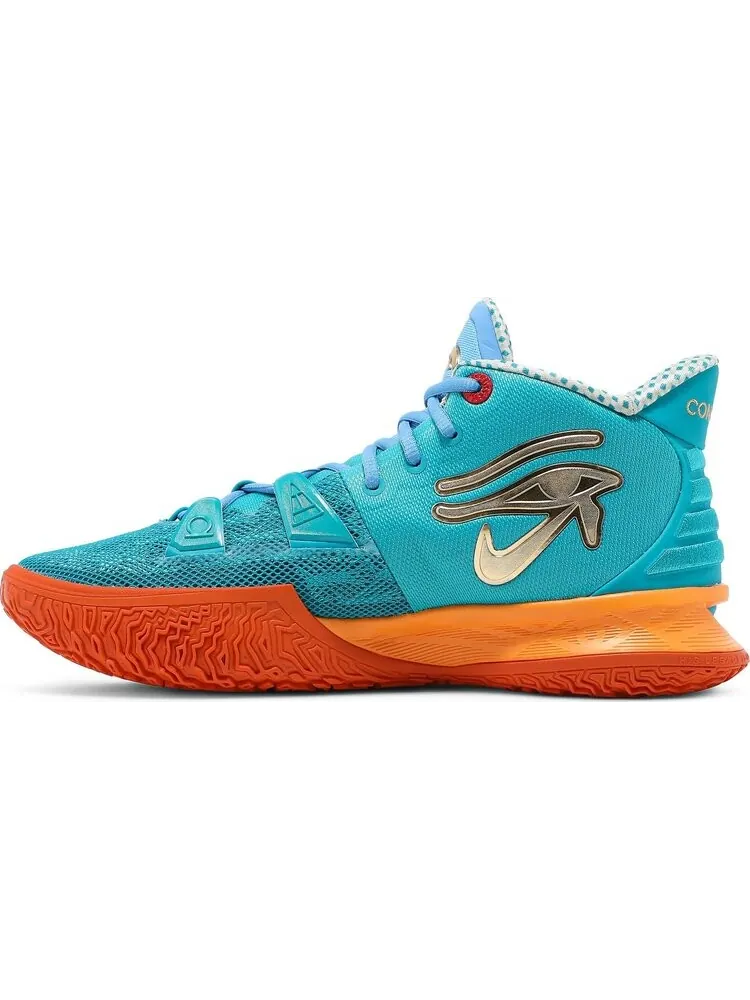 Кроссовки Nike Concepts x Asia Irving x Kyrie 7 'Horus' Special Box — изображение 3 из 8, бирюзовый