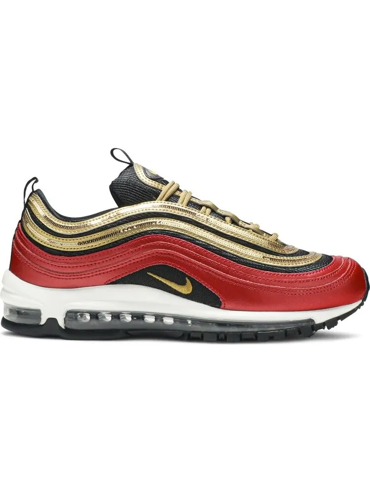 Кроссовки Nike Wmns Air Max 97 'Gold Sequin' — изображение 1 из 8, красный