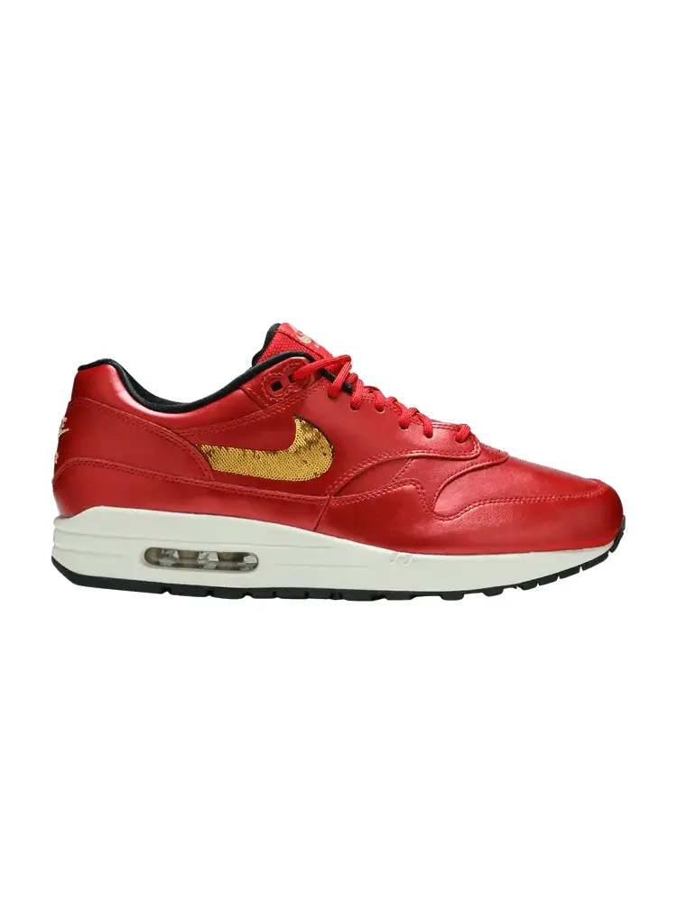 Кроссовки Nike Air Max 1 'Gold Sequin' — изображение 1 из 9, красный