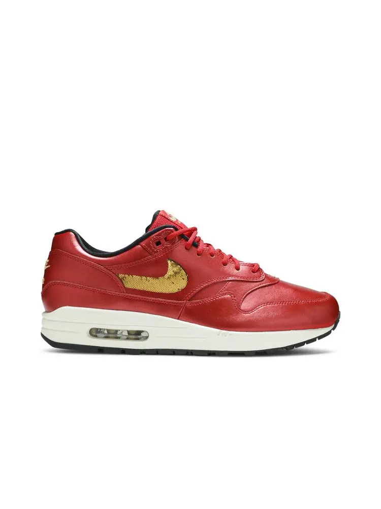 Кроссовки Nike Air Max 1 'Gold Sequin' — изображение 2 из 9, красный